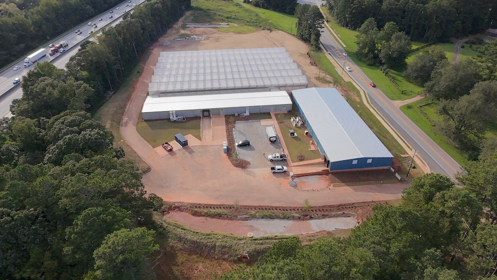 Aerial view of the Georgia site