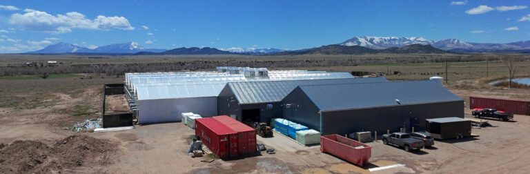 Aerial view of Forever Young Aquaponics